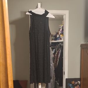 Cocomo Black Textured Midi Dress